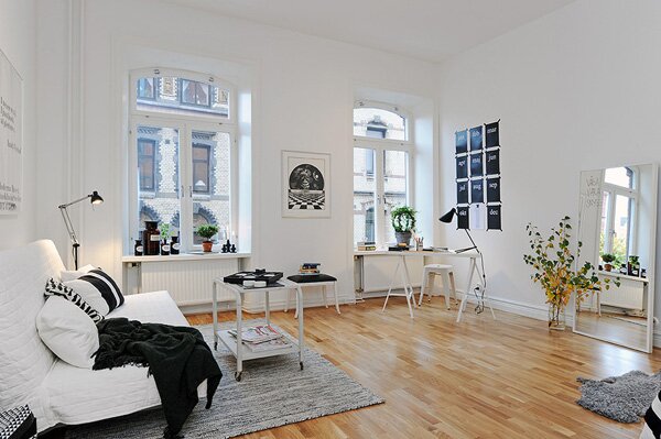 A stylishly renovated Swedish apartment